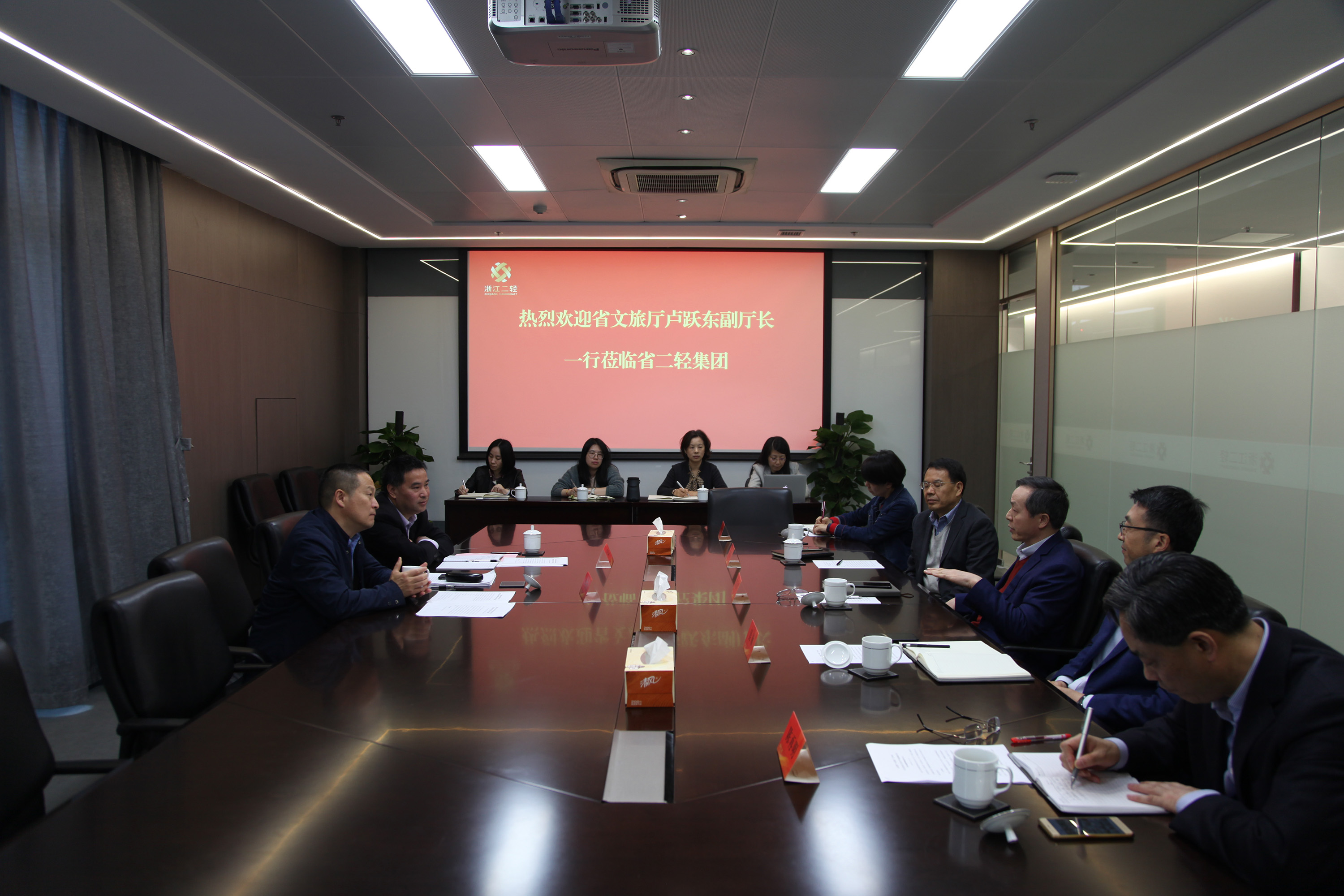 省文旅厅副厅长卢跃东一行到集团调研