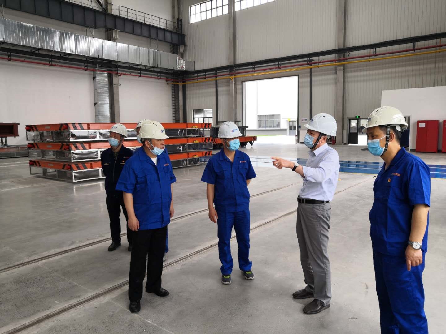 集团公司党委书记、董事长虞岳明赴德清申达公司调研