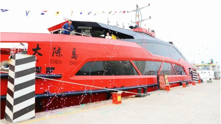 “大陈岛”号豪华客轮抵达椒江，开云网页版·官方版在线登入国瑞科技公司配套全船套电气设备